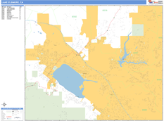 Lake Elsinore Digital Map Basic Style